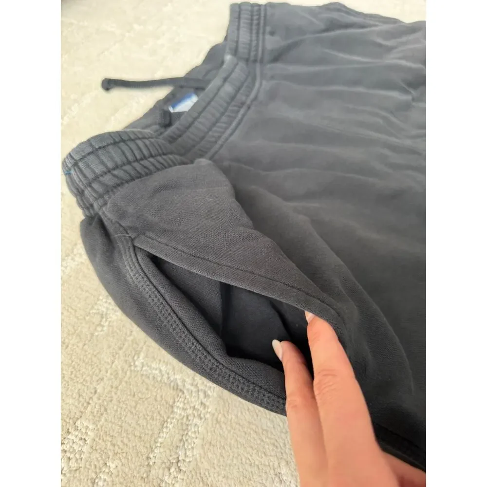Nike Fleece Sweatpants Pants Mens Heavy Baggy Wide Leg Open Bottom